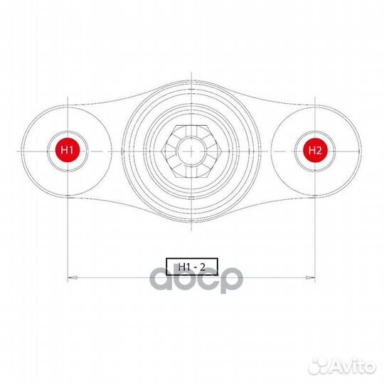 Cbkh-20 Опора шаровая перед прав/лев CB01