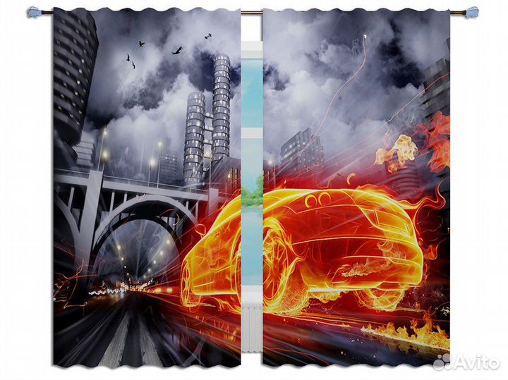 Фотошторы Призрак ночного города