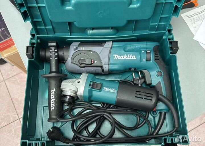 Перфоратор ушм болгарка Makita набор 2в1