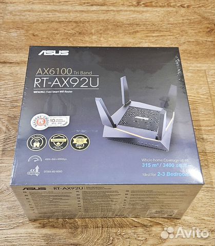 Wi-Fi роутер asus RT-AX92U купить в Москве | Электроника | Авито