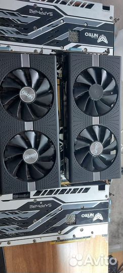 Видеокарта sapphire RX 580 nitro + 8gb