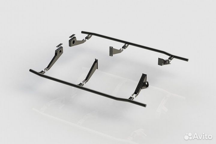 Пороги силовые BMS alfa для УАЗ Патриот Пикап