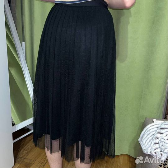 Юбка плиссированная с подъюбником