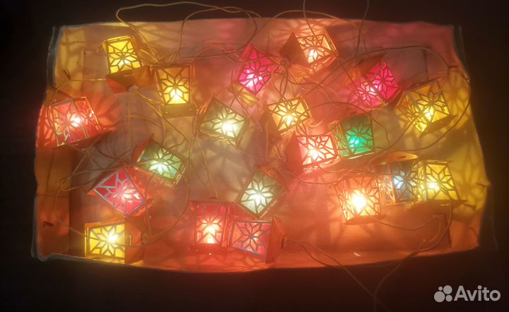 Елочная гирлянда Золотой фонарик СССР