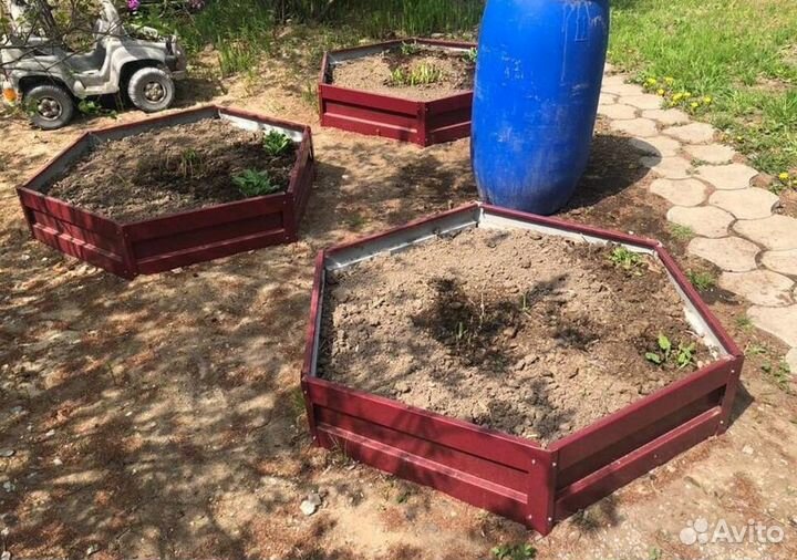 Грядка коричневая 1м х 5м х 22см