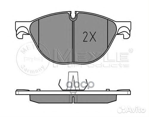 Колодки торм.пер. (WVA 25045 20,0 mm.) 025 250