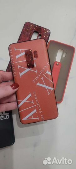Набор брендированных чехлов на Samsung S9 plus