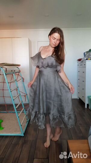 Шелковое платье Oksana Gutka