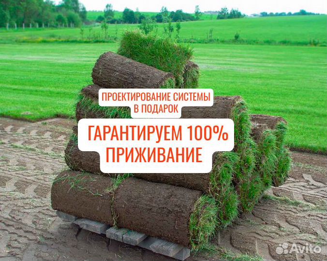 Рулонный газон Универсальный под ключ