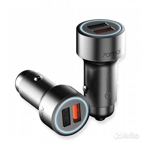 Автомобильное зарядное устройство Xiaomi 70Mai