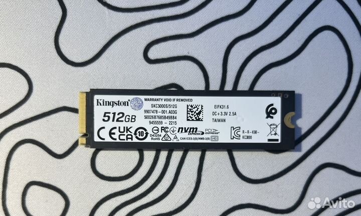 Ssd m.2 Kingston kc3000 512gb pcie 4.0