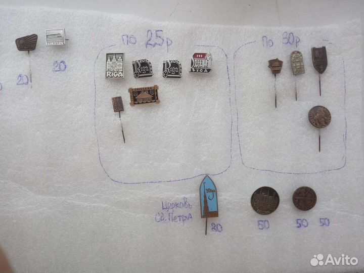 Значки СССР Прибалтика