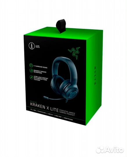 Игровая гарнитура Razer Kraken X Lite Black