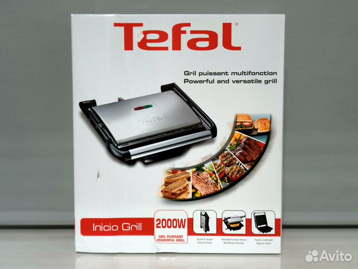 Электрогриль Tefal Inicio GC241D38 серебристый