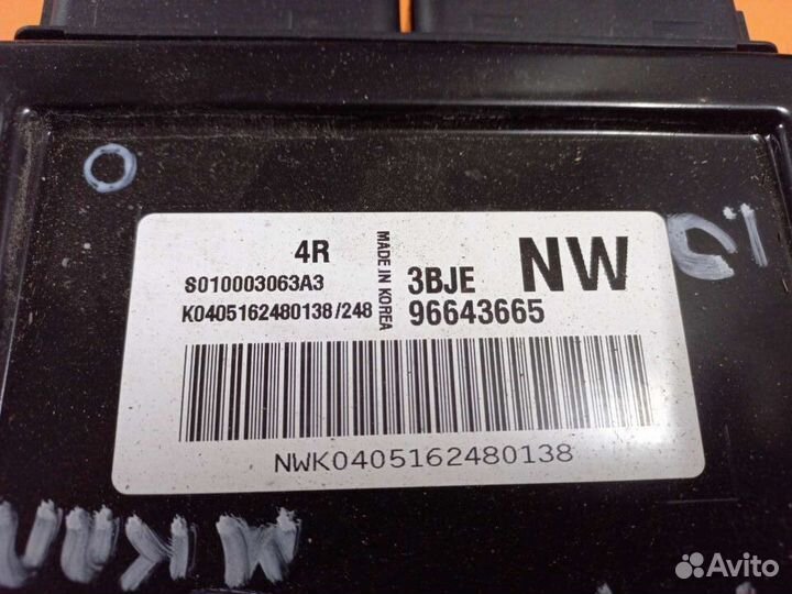 Блок управления двигателя Daewoo Matiz 1.0л