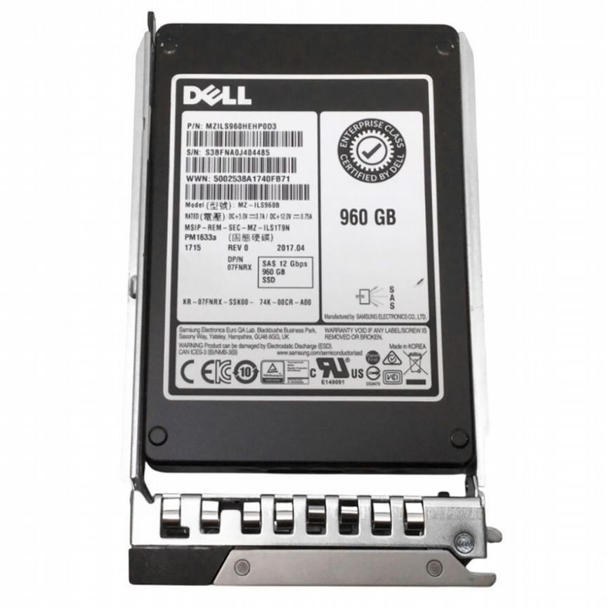[7FNRX] Жесткий Диск Dell 960gb Sas 2,5" Ssd 7fnrx