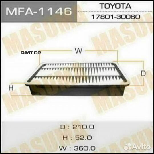 Masuma MFA-1146 Фильтр воздушный Masuma MFA-1146