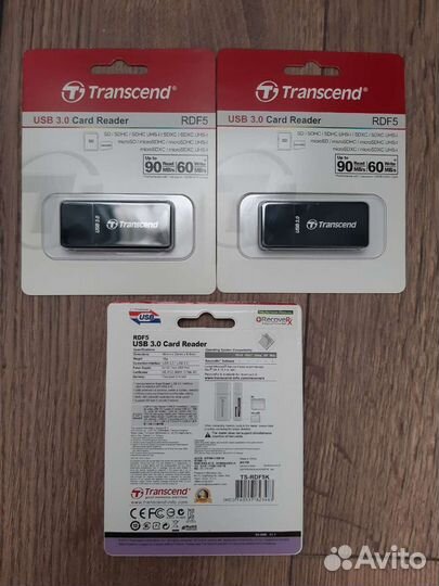 Картридер USB 3.0 transcend