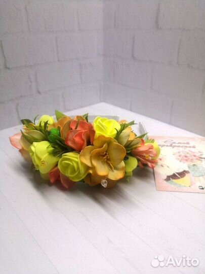 Ободок для волос ручной работы