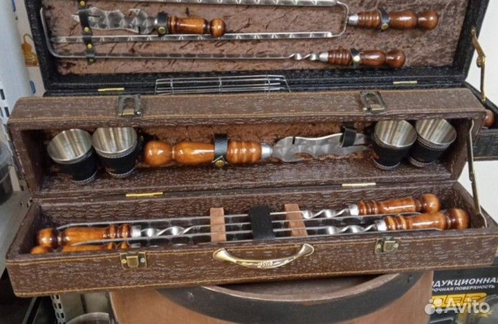 Подарочный набор шампуров в кейсе