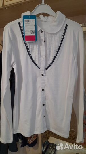 Рубашка школьная для девочки 158