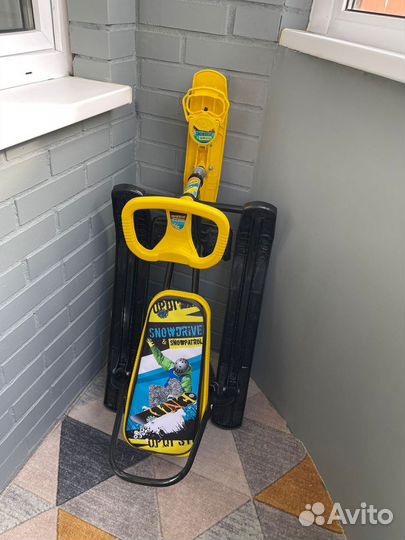 Снегокат с откидной спинкой