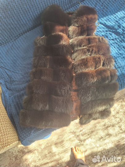 Меховая жилетка писец 46