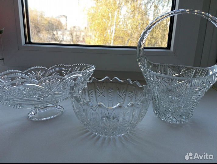 Вазочки, хрусталь