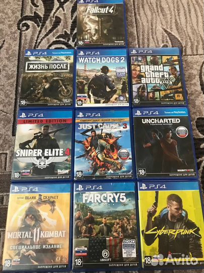 Диски игры для ps4