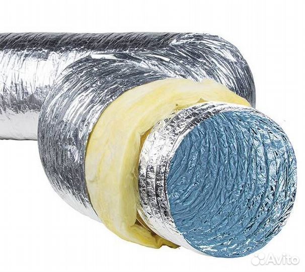 Воздуховод гибкий теплоизолированный апл d 315*10м