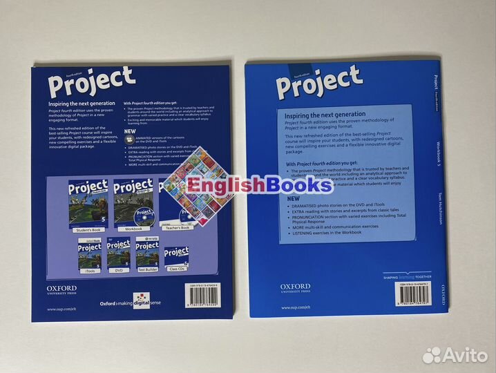 Project 5, 4ed, комплект (SB,WB,CD) новые