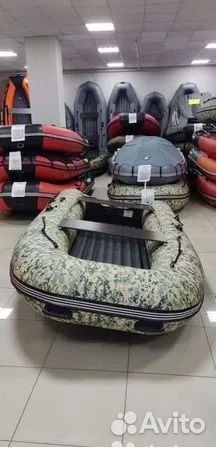 Лодка пвх Gladiator E380S красно/черный