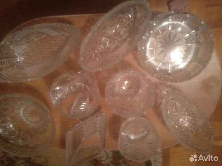 Хрусталь салатницы стаканы, креманки СССР