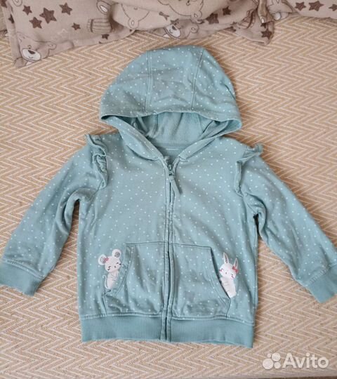 Кофточка на молнии для девочки