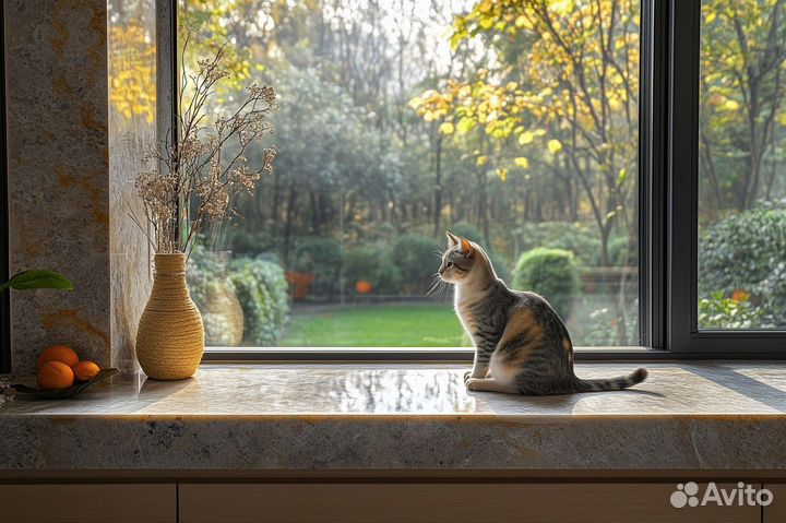 Подоконники под Ваш размер. Расчёт. Доставка