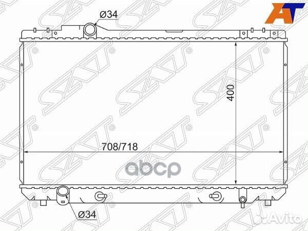 Радиатор Toyota Mark II (X90,X100) 92-00 / Chas