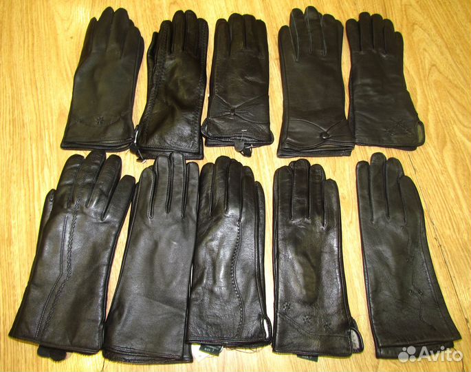 Женские кожаные перчатки