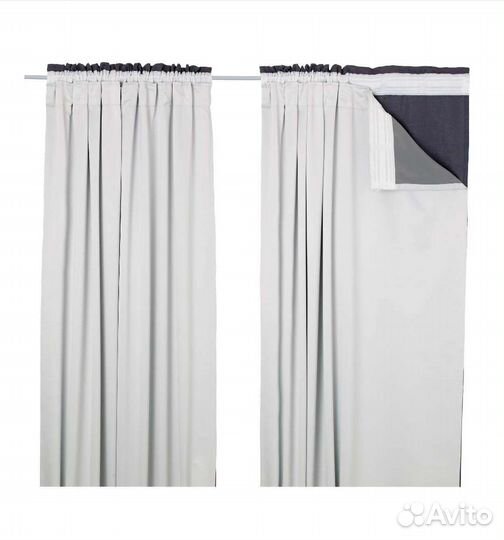 Гардины Икея Гланснэва,светло-серый,Майгулл