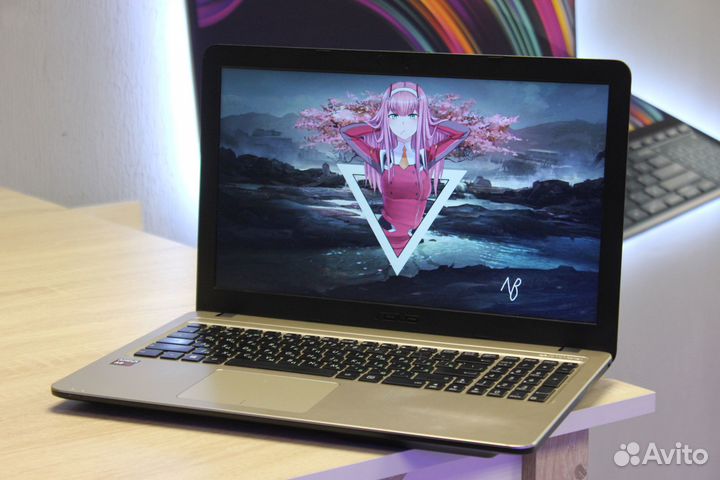 4-х ядерный Ноутбук Asus для работы, офиса, учёбы