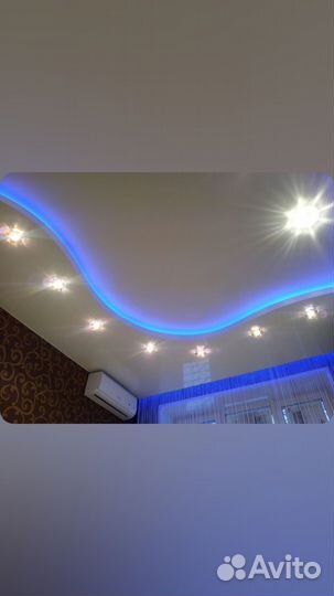 Натяжные потолки установка под ключ