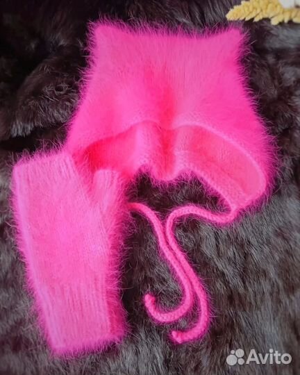 Шапка женская чепчик с ушками