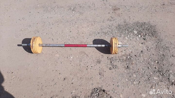 Штанга с блинами