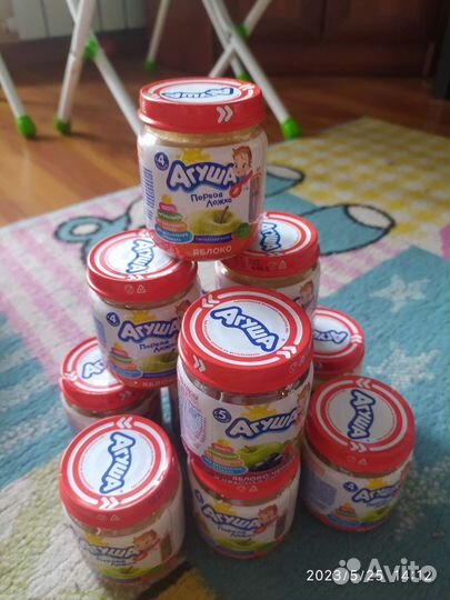 Фруктовое пюре агуша