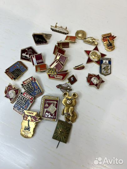 Значки СССР цена за все