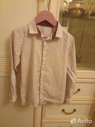 Рубашка для мальчика 128 134