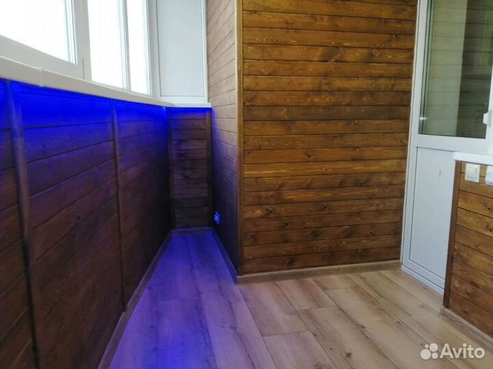 Обшивка,остекление,утепление лоджий и балконов