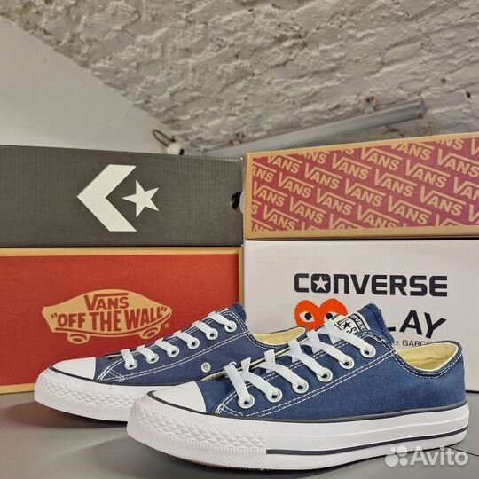 Кеды Converse All Star Синие Низкие (36-45)