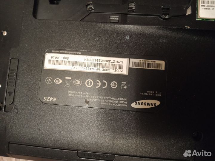 Ноутбук samsung r425