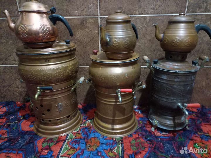 Самовар электрический расписной новый