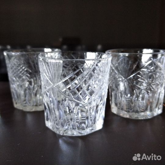Хрустальные стопки, рюмки СССР